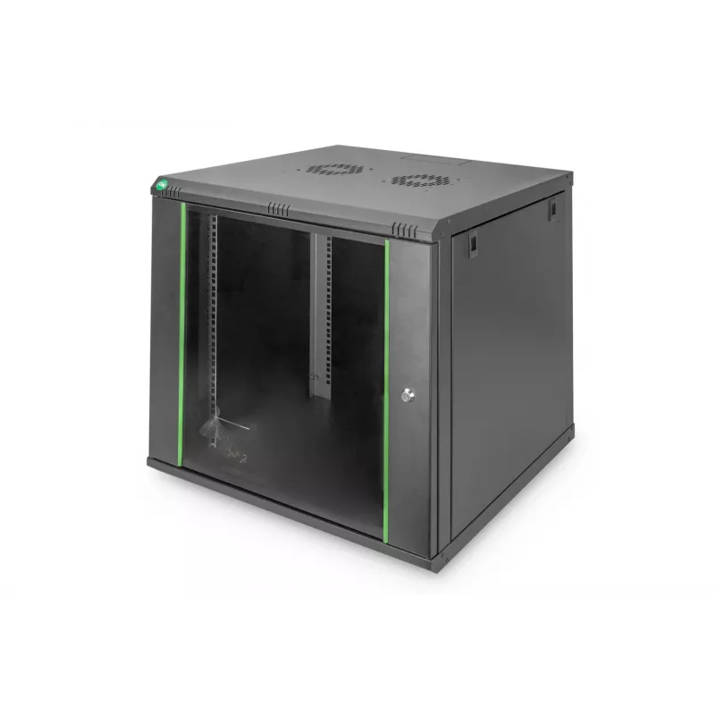 Rack de montagem na parede Digitus DN-19 12U-6/6-EC-SW