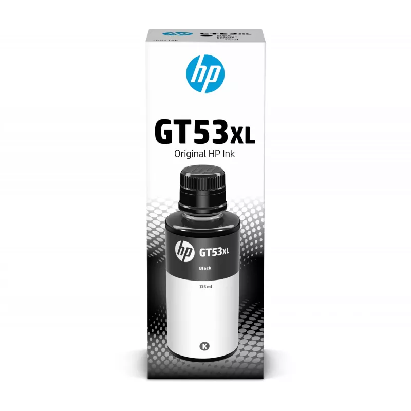 Frasco de tinta HP GT53XL 135 ml Preto Original, Preto, Malásia, 15 - 35 °C, 15 - 35 °C, 20 - 80%, 1 unid.