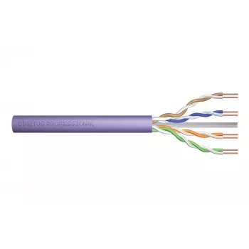 DIGITUS - Cabo a granel - 100,0 m - UTP - CAT 6 - violeta (DK-1613-VH.1)