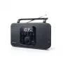 Muse M-091R rádio portátil, FM/AM, visor LCD, despertador, entrada AUX, alimentação por rede/pilhas, preto