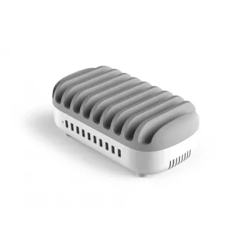 Compulocks estação de carregamento USB de 10 portas com ficha UK - Estação de carregamento - 120 Watt - 2,4 A - 10 portas de saída (USB) - Reino Unido