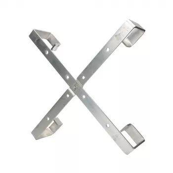 Suporte de cabos Extralink Four arms aluminium frame S500 — 500 x 500 x 70 mm, secretária/parede, alumínio