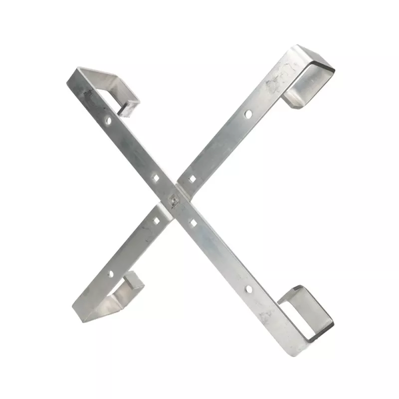 Suporte de cabos Extralink Four arms aluminium frame S500 — 500 x 500 x 70 mm, secretária/parede, alumínio