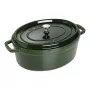 Staub La Cocotte 33 cm assadeira oval de ferro fundido, verde manjericão