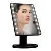 Espelho de maquilhagem Extralink, preto com luz e suporte
