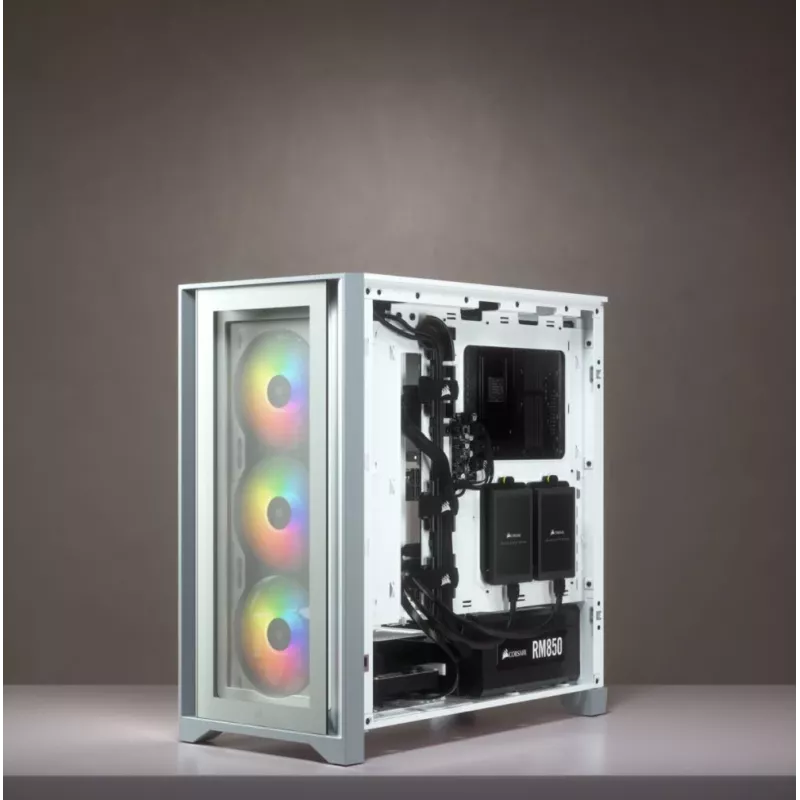 Corsair iCUE 4000X RGB Midi Tower branco