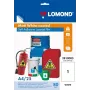 Película autocolante para laserjet Lomond PET revestida mate branca A4, 25 folhas
