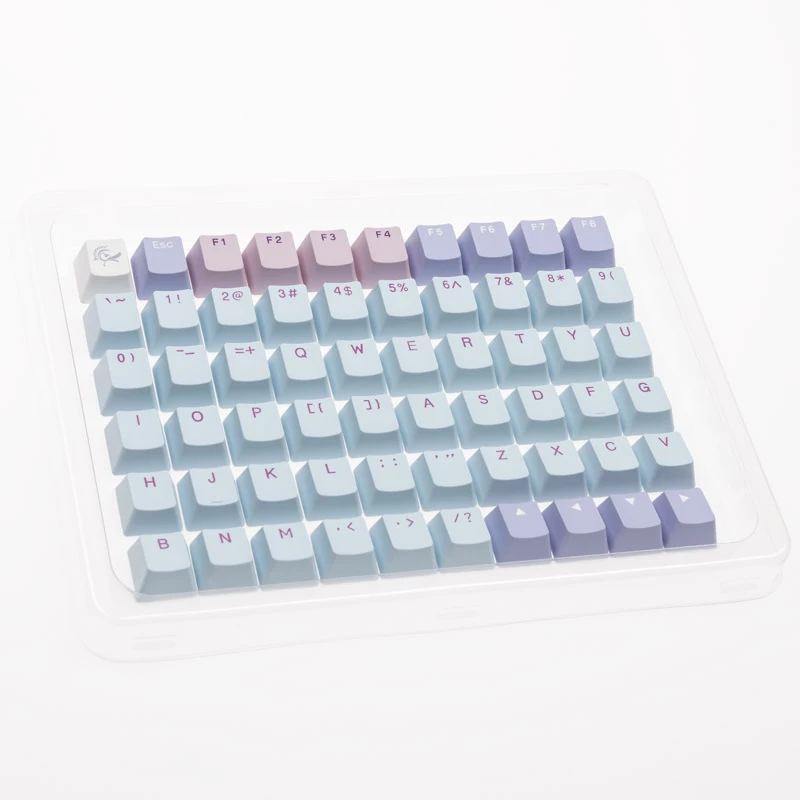 Conjunto de teclas Ducky Macaron PBT Doubleshot 133 teclas para teclados mecânicos, Ducky DCA132-USMACOEPD1