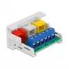 Módulo RCA DeLOCK Easy 45 3 x RCA conector fêmea 22,5 x 45 mm