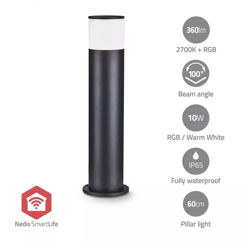 Nedis ZBLOP10RGBW iluminação exterior candeeiro de pé LED 14 W F