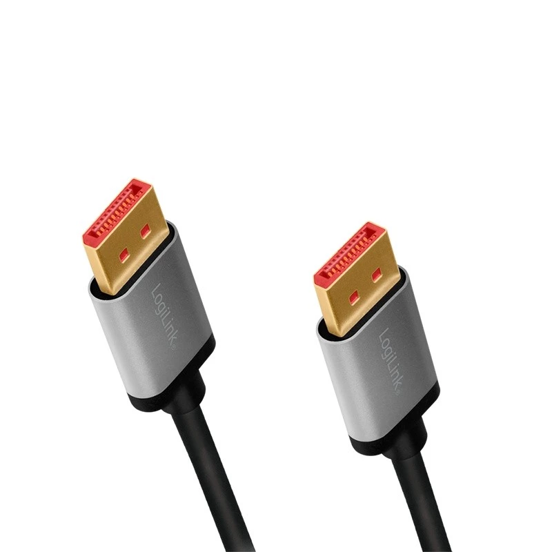Cabo DisplayPort LogiLink 1 m preto cinzento CDA0104