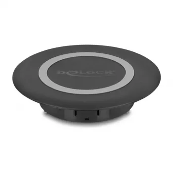Carregador de interior DeLOCK 66284 smartphone preto USB sem fios
