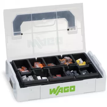Conjunto de terminais de ligação Wago L-BOXX® Mini série 221. 2273. 773. 224. 243