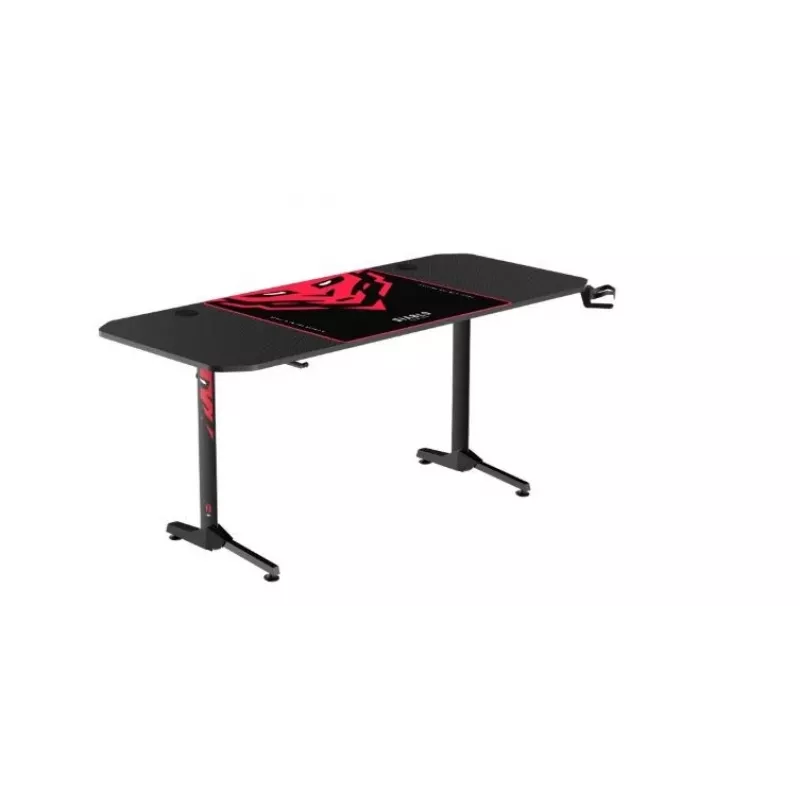 Mesa DIABLO CHAIRS X-Mate preta retangular fibra de carbono 1600x750x755 mm