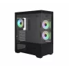Caixa de PC CHRONIX V2 Mid Tower ventoinhas ARGB x3 preta