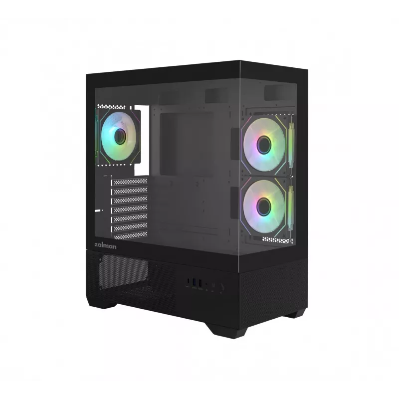 Caixa de PC CHRONIX V2 Mid Tower ventoinhas ARGB x3 preta