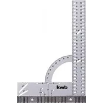 Esquadro KWB 067430 construção em alumínio 90° para carpintaria e metalomecânica