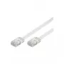Wentronic Goobay cabo de rede plano CAT 5e, U/UTP, branco, 2 m - mistura de cobre CCA (93359)