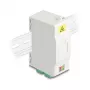 Delock 88098 Caixa de ligação de fibra ótica para calha DIN com suporte de emendas, 4x LC Duplex