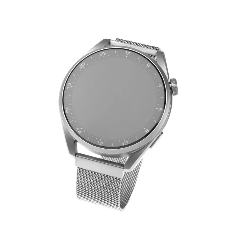 Pulseira de malha para relógio FIXED FIXMEST-22MM-SL — 22 mm, fecho rápido, prateado, aço inoxidável