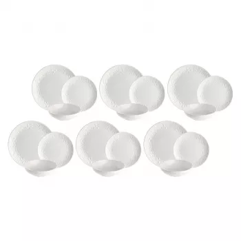 Conjunto de louça LA PORCELLANA BIANCA SOGNANTE (18 peças