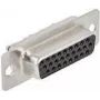 Conector de fio DeLOCK 66717 D-Sub HD 26 pinos preto prateado