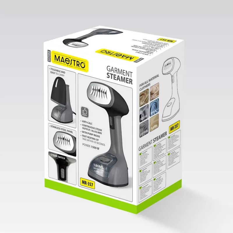 Vaporizador de roupa Maestro MR-357 1500W — aparelho a vapor de mão