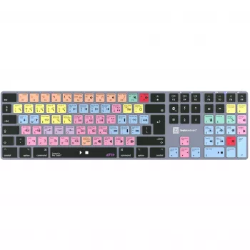 Teclado LogicKeyboard LKB-PT-TM — tamanho completo (100%) Bluetooth QWERTZ alemão, cinzento titânio