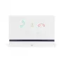 Porteiro 2N Indoor Talk branco — com fios, vidro temperado, montagem na parede, 185×128×48,2 mm