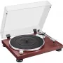 Gira-discos áudio com acionamento por correia Audio-Technica AT-LPW50BTRW Castanho Manual