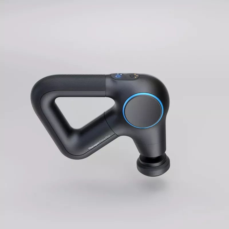 Massajador Therabody Theragun Prime Plus peito, mão, pernas preto, azul