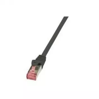 Cabo de rede LogiLink 0,5 m Cat.6 RJ-45 S/FTP preto