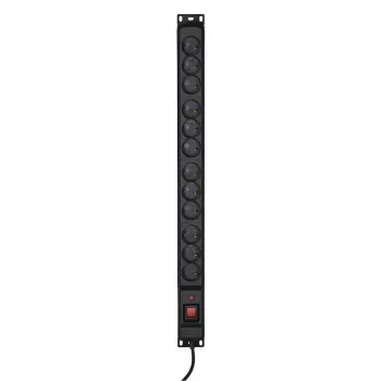 Régua de tomadas Activejet COMBO 12 tomadas 1,5m preto