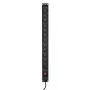 Régua de tomadas Activejet COMBO 12 tomadas 1,5m preto