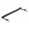 Cabo de rede DeLOCK espiral RJ45 macho para macho Cat.5e 1 m preto