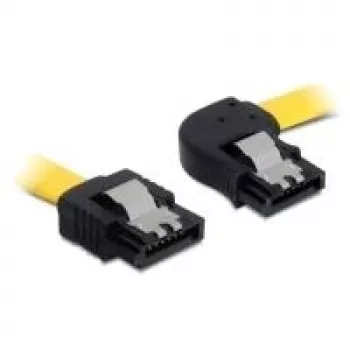 Cabo SATA ficha/ficha 0,5m DeLOCK 82829 amarelo
