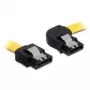 Cabo SATA ficha/ficha 0,5m DeLOCK 82829 amarelo