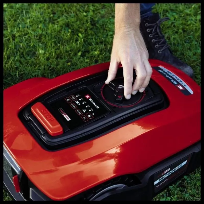 Robô corta-relva EINHELL FREELEXO 600 BT — largura de corte 18 cm, altura 2–6 cm, 600 m², 18 V Li-Ion