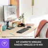 Logitech Wireless Combo MK220 - Conjunto de teclado e rato - sem fios - 2,4 GHz - Italiano - Cinzento escuro (920-003721)