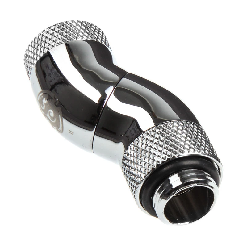 Conector para refrigeração líquida BitsPower BP-90R3D Latão Prateado – acessório para sistema de refrigeração de computador