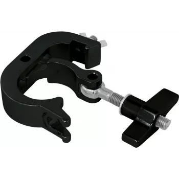 Gancho de fecho rápido de segurança EUROLITE TH-250S preto, conector de rigging compacto para sistemas de treliça e palco