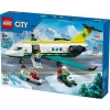 LEGO City Avião de resgate 60465 – pequeno conjunto de construção de avião de resgate, 403 peças, 4 minifiguras, idade 6+