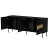 Cómoda Cama INSERTO 3D1W 190x40x80 preta + LED