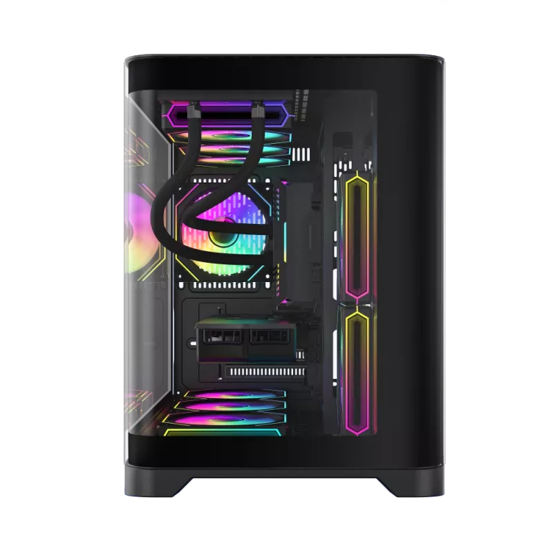 Caixa Gamemax | HYPE-M BK | preto | Micro | fonte de alimentação não incluída