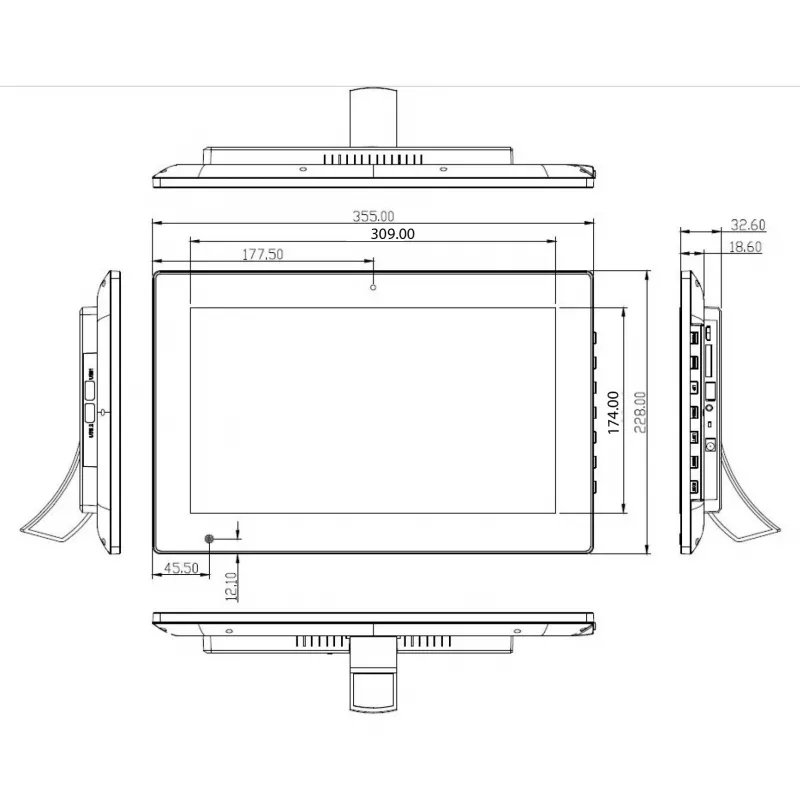 Tablet com ecrã tátil ALLNET PrimeOne-180 18