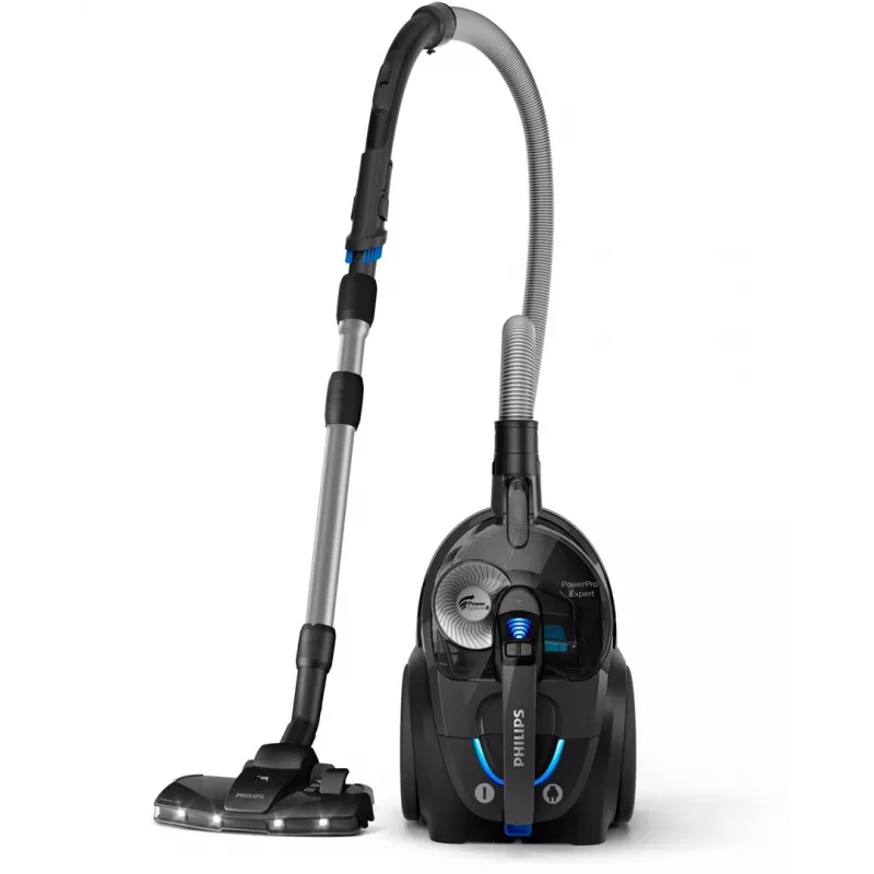 Aspirador vertical Philips PowerPro Expert FC9747/09 — 900 W, 2 l sem saco, HEPA, preto