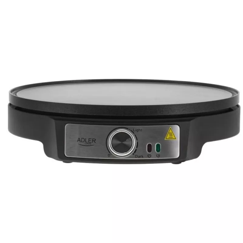 Adler AD 3093 Máquina de crepes elétrica de dupla face 2 em 1, 1600 W, preto