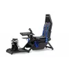 Cabine de simulador de voo Next Level Racing Boeing Commercial Edition, detalhes azuis