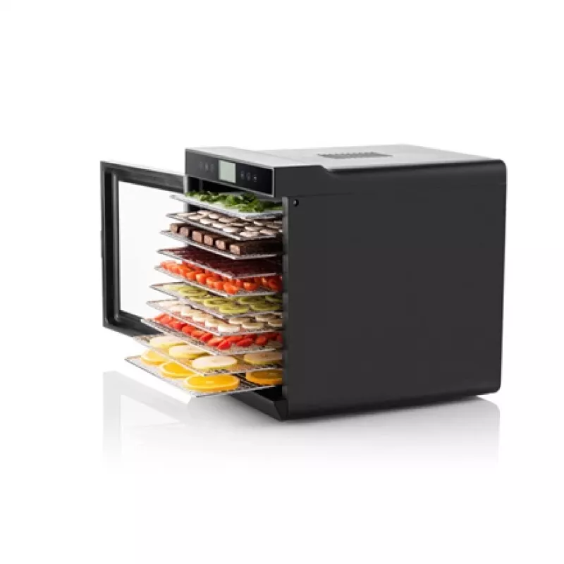 ETA | Desidratador de alimentos | Vital Air II ETA230290000 | Potência 650 W | Número de prateleiras 10 | Controlo de temperatura | Temporizador integrado | Preto