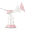 Bomba tira-leite elétrica neno Bella Twin – eletrónica, biberões de 150 ml, 6 níveis de estimulação / 9 de sucção, bateria de iões de lítio USB, rosa/transparente
